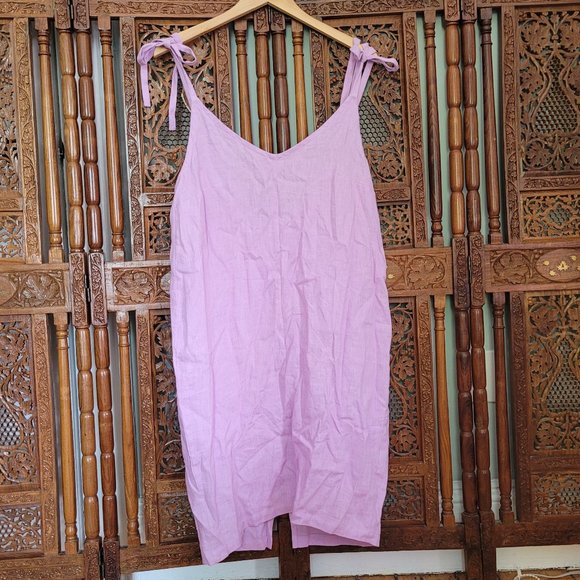 Love and Confuse - Linen Slip Dress - ARIA lilac - Picture 1 of 5